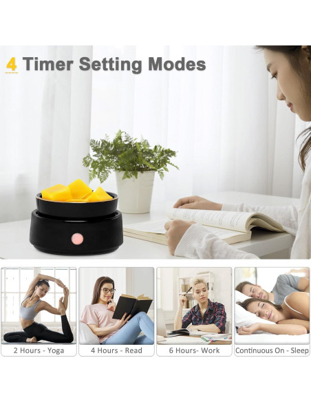 Calentador de Cera Bobolyn Cerámico con Temporizador y Apagado Automático