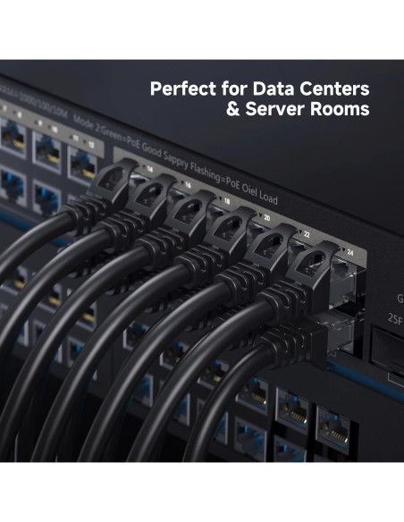 Cable Ethernet Cat 6 Cable Matters 7.62m Negro 10Gbps