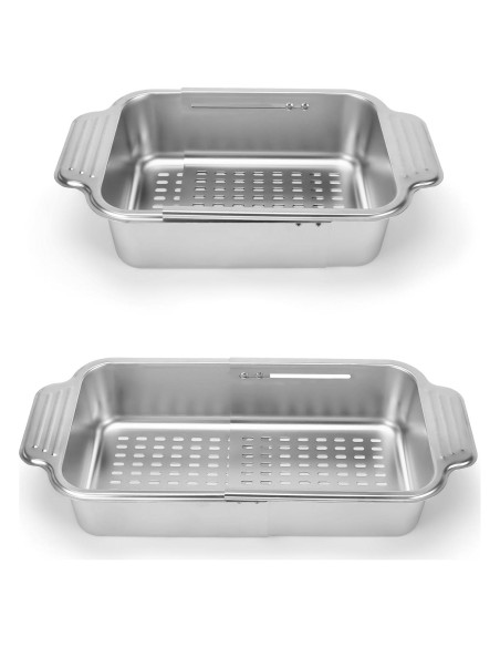 Colador Plegable IEMIEBSHA de Acero Inoxidable 34-44cm