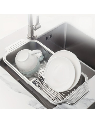 Colador Plegable IEMIEBSHA de Acero Inoxidable 34-44cm