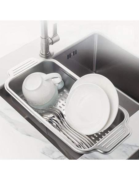 Colador Plegable IEMIEBSHA de Acero Inoxidable 34-44cm