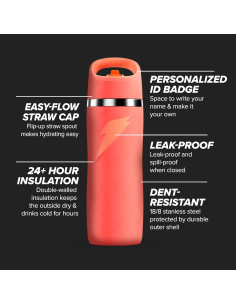 Botella de Agua Gatorade Overtime Acero Inoxidable 650 ml Azul 2