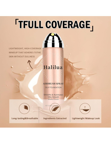 Spray Fijador de Maquillaje Airbrush Sulily 132g Natural