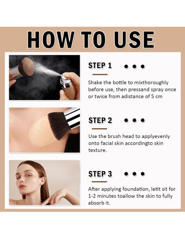 Spray Fijador de Maquillaje Airbrush Sulily 132g Natural