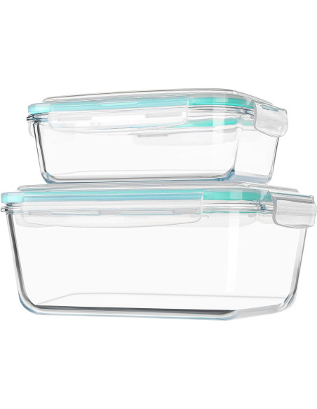 Contenedores de Almacenamiento de Vidrio Vtopmart 3.6L y 1.5L