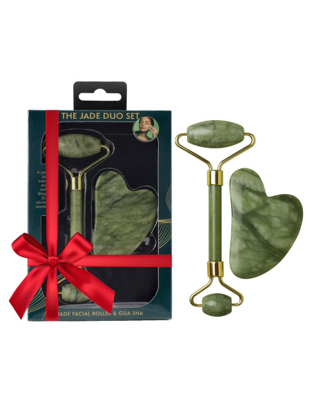 Rodillo de Jade y Gua Sha BeautyFrizz - Set de Cuidado Facial Rodillo de Jade y Gua Sha BeautyFrizz - Set de Cuidado Facial