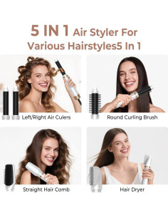 Set de Cepillo Secador de Pelo 5 en 1 Trylater - Alisador y Rizador 2