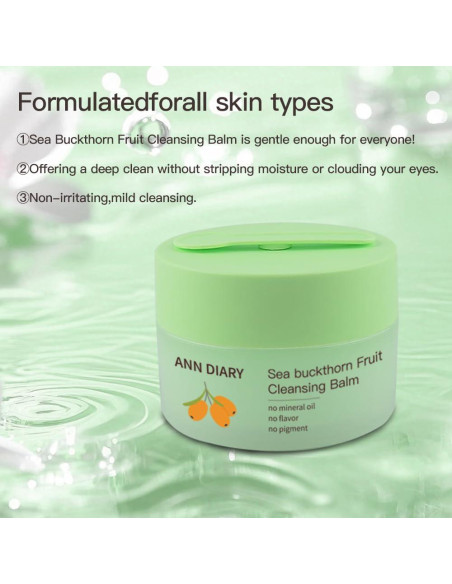 Bálsamo Limpiador Facial Ann Diary 100g - Espino Marino Hidratante