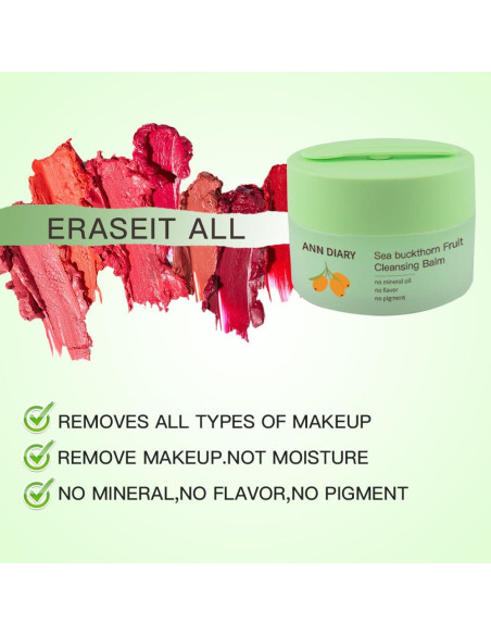 Bálsamo Limpiador Facial Ann Diary 100g - Espino Marino Hidratante