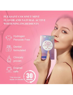 Tiras Blanqueadoras de Dientes RVEYi Sin Peróxido 48 Unidades 2