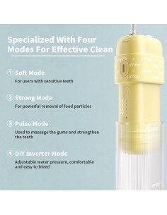 Irrigador Oral Portátil JIMOK S5 Inalámbrico 4 Modos IPX8 2