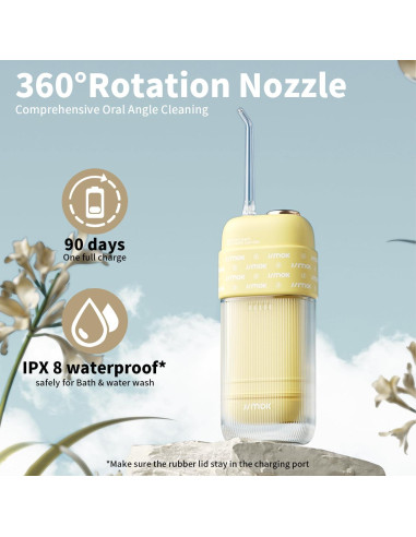 Irrigador Oral Portátil JIMOK S5 Inalámbrico 4 Modos IPX8