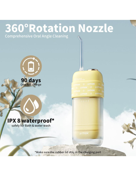 Irrigador Oral Portátil JIMOK S5 Inalámbrico 4 Modos IPX8