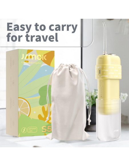 Irrigador Oral Portátil JIMOK S5 Inalámbrico 4 Modos IPX8