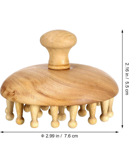 Peine de Madera GLEAVI para Masaje y Cuidado del Cabello