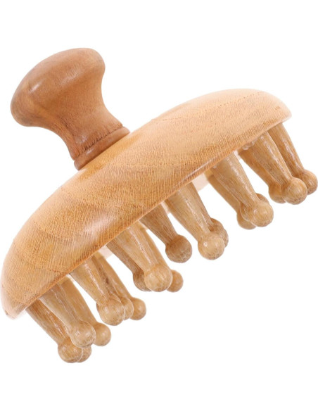 Peine de Madera GLEAVI para Masaje y Cuidado del Cabello