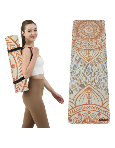 Alfombrilla de Yoga Antideslizante WUWAN 183x61cm 8mm TPE