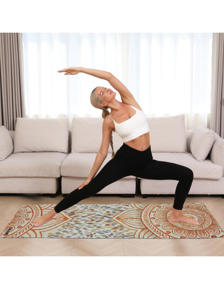 Alfombrilla de Yoga Antideslizante WUWAN 183x61cm 8mm TPE