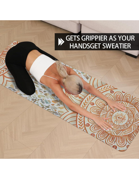 Alfombrilla de Yoga Antideslizante WUWAN 183x61cm 8mm TPE