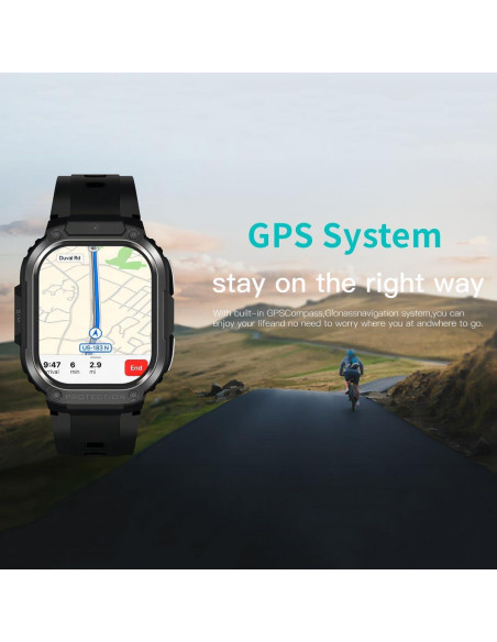 Reloj Inteligente 4G LTE Pyrrhionia con GPS y Pantalla AMOLED 2.13"