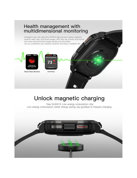 Reloj Inteligente 4G LTE Pyrrhionia con GPS y Pantalla AMOLED 2.13"