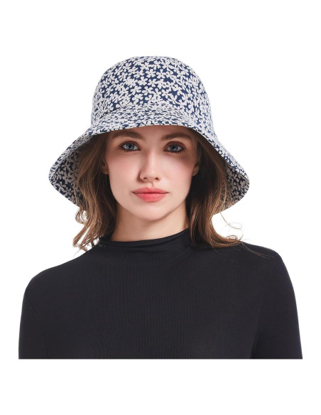 Sombrero de Cubo de Algodón para Mujer y Hombre - Playa