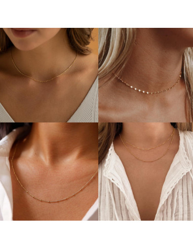 Collar Kremix Dorado Impermeable Acero Inoxidable para Mujeres