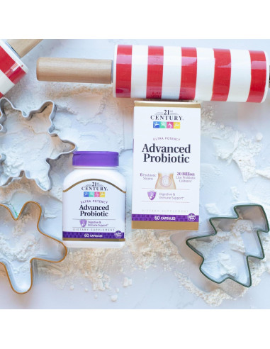 Cápsulas Probioticas 21st Century 60 Unidades 20 Mil Millones