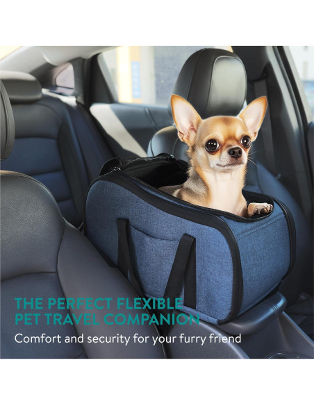 Asiento de Coche para Perros Navaris - Elevador y Cama 38x24cm Asiento de Coche para Perros Navaris - Elevador y Cama 38x24cm