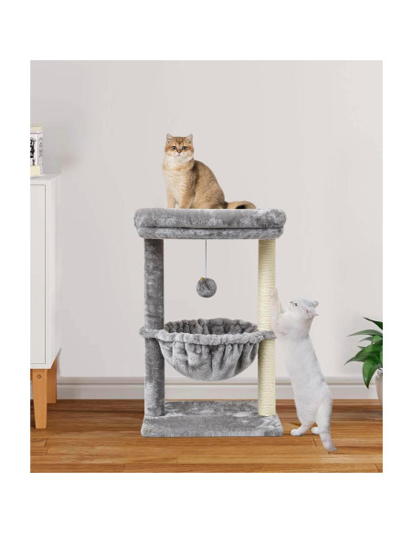 Árbol para Gatos SYANDLVY Torre de Actividad Gris 40.96x66.04cm Árbol para Gatos SYANDLVY Torre de Actividad Gris 40.96x66.04cm