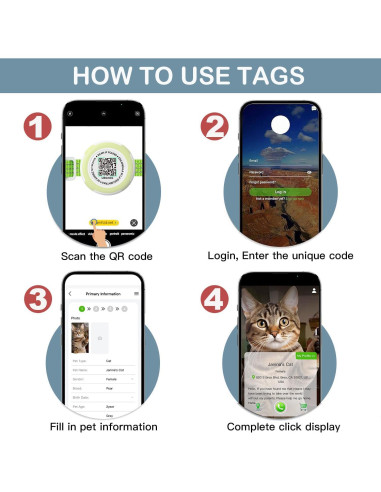 Collar para Gato HENGSHEYUE con Soporte Airtag Impermeable 20-32cm