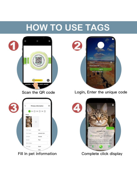 Collar para Gato HENGSHEYUE con Soporte Airtag Impermeable 20-32cm