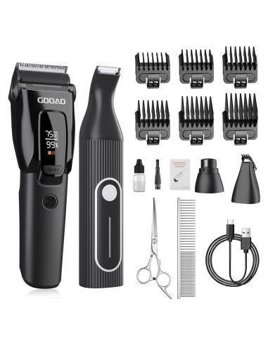 Cortadora de Perros Inalámbrica Gooad 7500rpm con Kit Completo