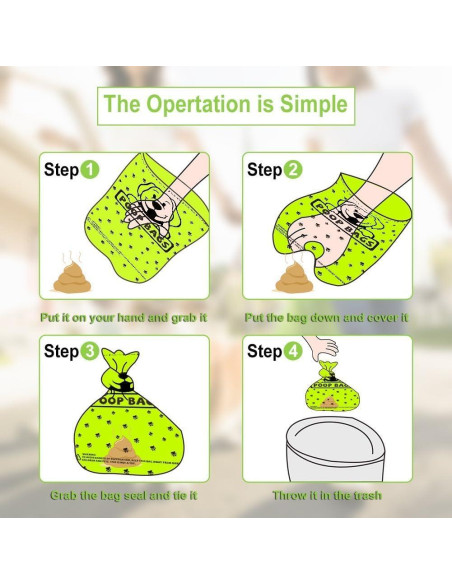 240 Bolsas Compostables de Excremento de Perro Genérica - Lavanda