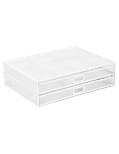 Soporte Elevador de Monitor Mount-It! Blanco con Cajones