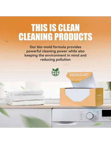 Hojas de Detergente Ecológicas YUCO 200 Cargas Aroma Cítricos