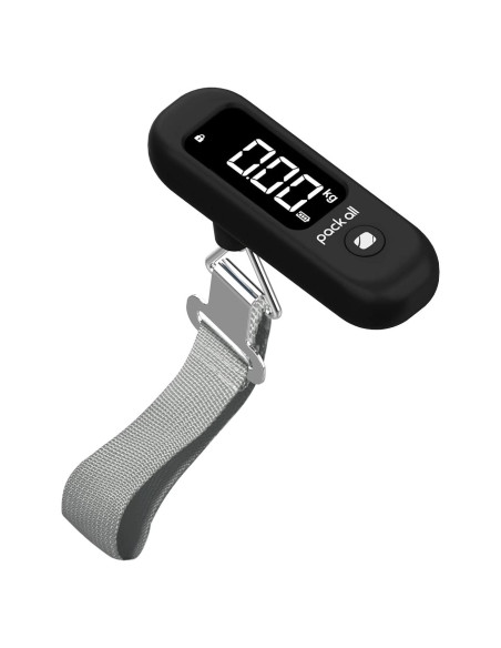 Balanza de Equipaje Digital Pack All 50 kg Pantalla LCD Negra