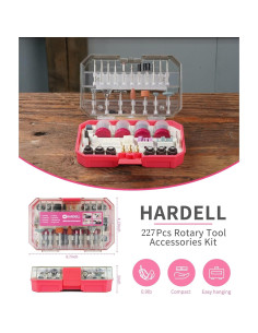 Kit de Accesorios para Herramienta Rotativa HARDELL 227pcs 2
