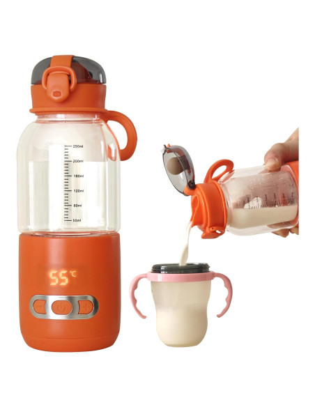 Calentador de Botellas Portátil 250ml USB Temperatura Constante