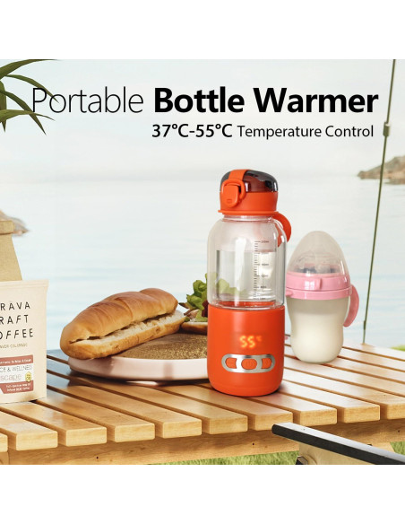 Calentador de Botellas Portátil 250ml USB Temperatura Constante