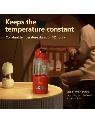 Calentador de Botellas Portátil 250ml USB Temperatura Constante
