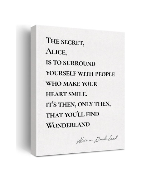 Arte de Pared en Lienzo Cita Inspiradora 30x38 cm JerLoe