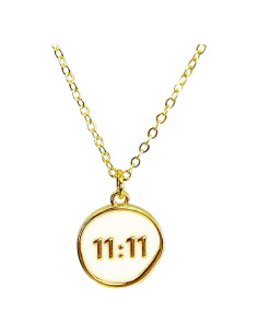 Collar de moneda dorada 11:11 para mujeres - UMBRELLALABORATORY