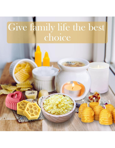 Kit de Velas Hechas a Mano Wfmolcand 4.54 kg Cera de Abeja DIY