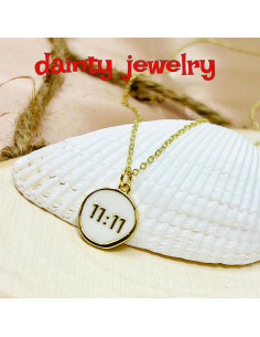 Collar de moneda dorada 11:11 para mujeres - UMBRELLALABORATORY 2