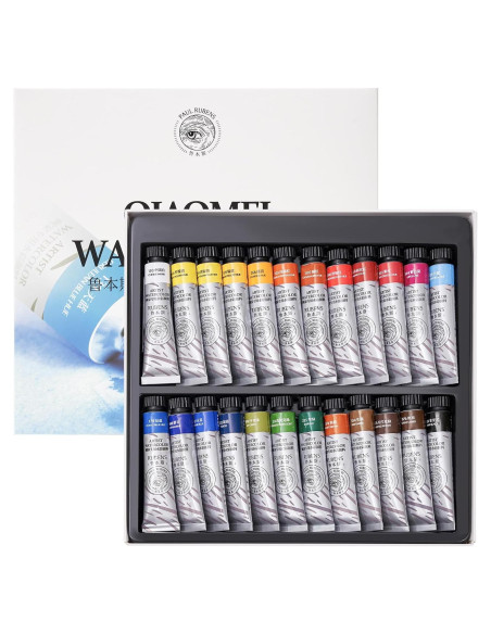 Juego de Pinturas Acuareladas Paul Rubens 24 Colores 12ml