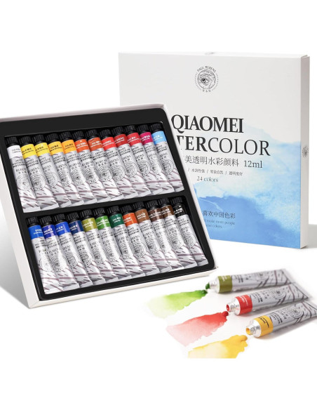 Juego de Pinturas Acuareladas Paul Rubens 24 Colores 12ml