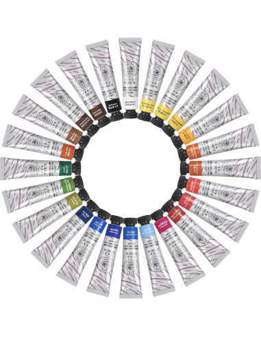 Juego de Pinturas Acuareladas Paul Rubens 24 Colores 12ml