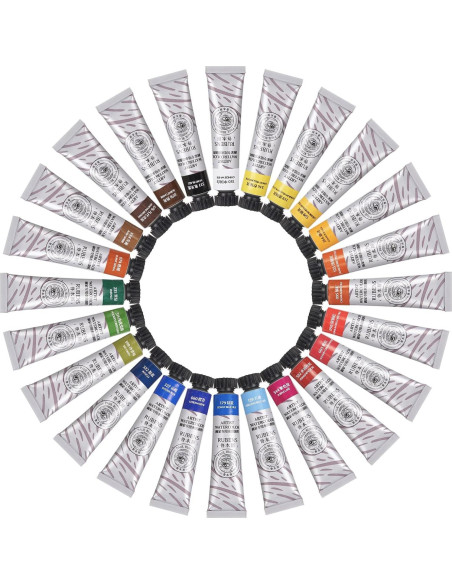 Juego de Pinturas Acuareladas Paul Rubens 24 Colores 12ml