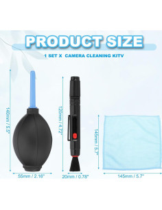 Kit de Limpieza de Cámara PATIKIL con Paño y Bolígrafo 2